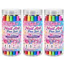 NailLiner - Caneta Esmalte de Ponta Dupla Que Pinta e Decora Suas Unhas Com Acabamento de Salão, Sem Borrar e Sem Sujeira